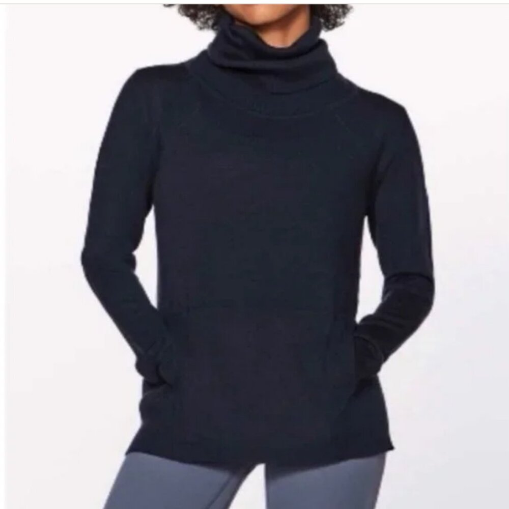 Lululemon Sweat & Savasana Sweater - Navy Blue - Size 4